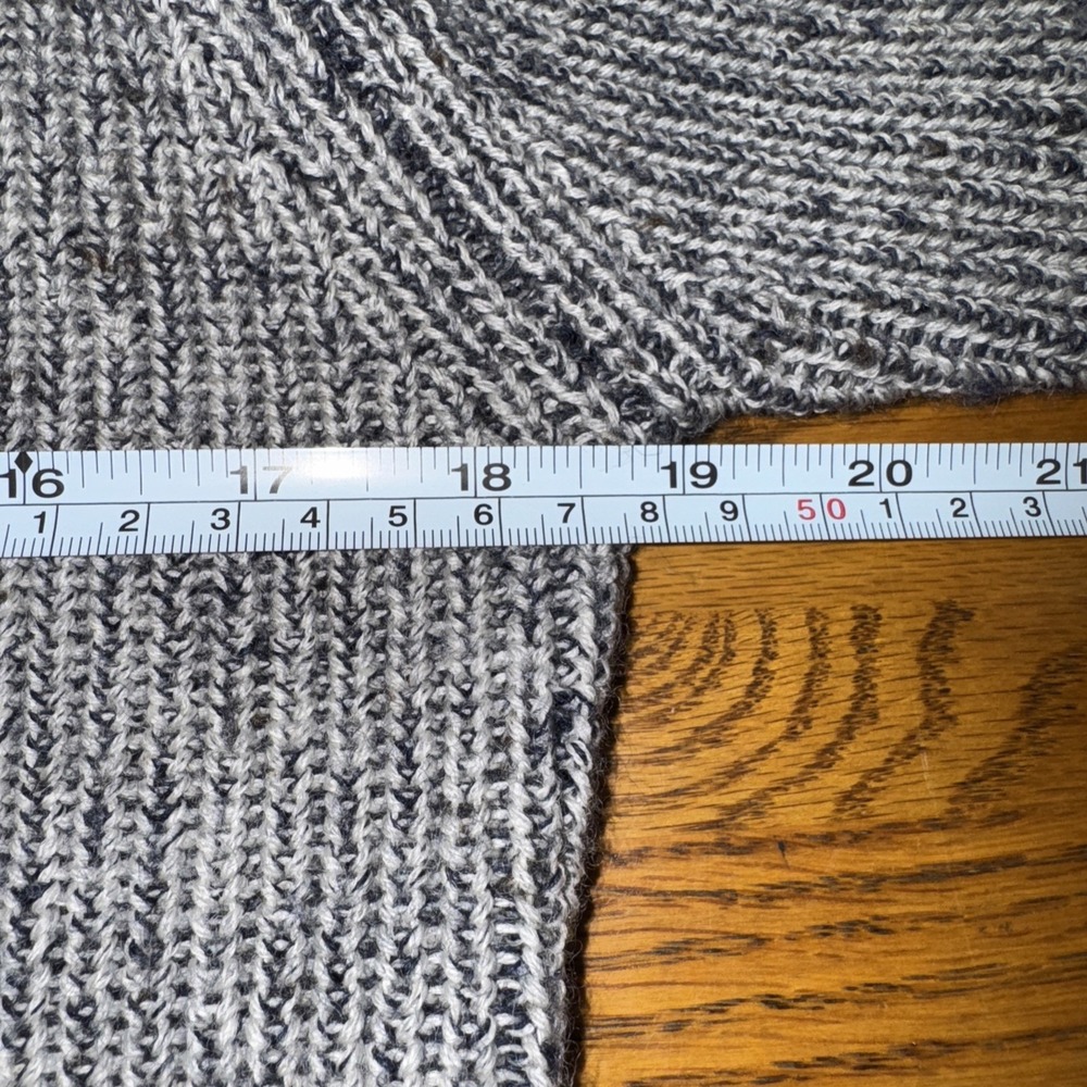 Rodd & Gunn Gray 100% Pure New Wool Quarter Zip Sweater Sz S Preppy Old $ EUC - Picture 9 of 10